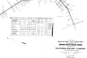 Picture of Railroad Right of Way and Track Maps with Surveyor's Notes